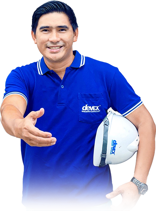 Argel from DEVEX wearing DEVEX uniform.