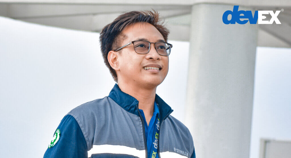 DEVEX OHS Practitioner Mr. Patrick Sevilla, wearing eye glass.